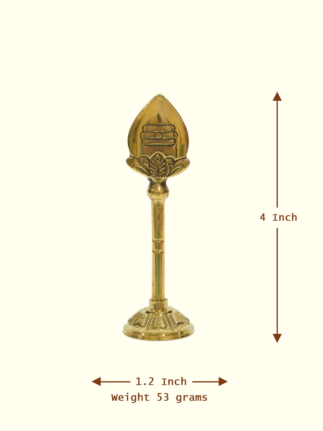 4" Brass Vel Stand