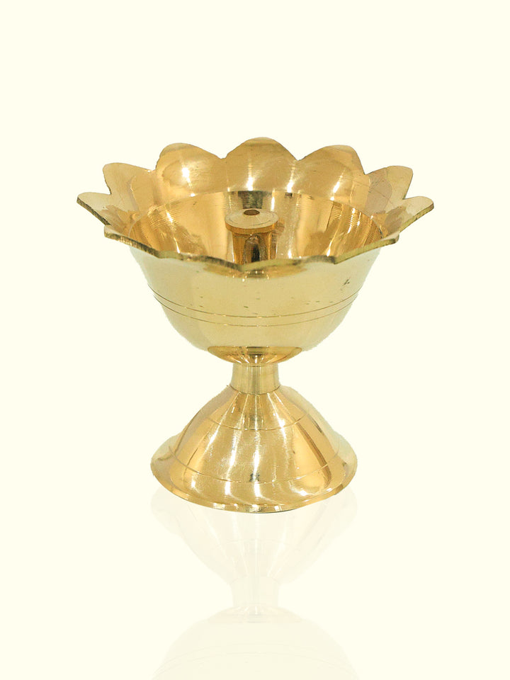 3.1" Brass Devdas Lamp