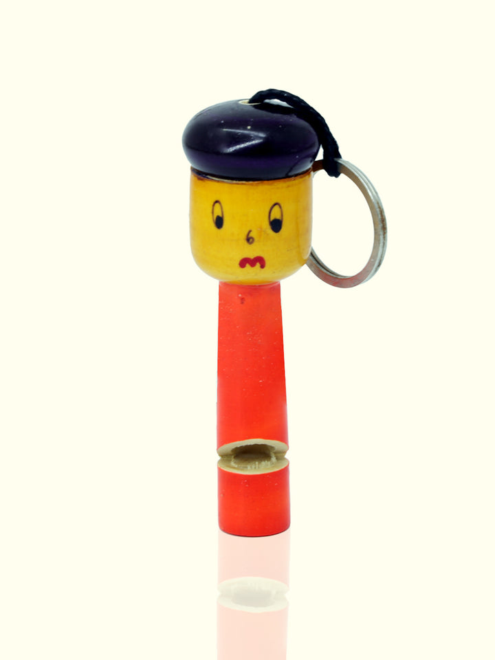 3.5 Handcrafted Wooden Whistle Keychain