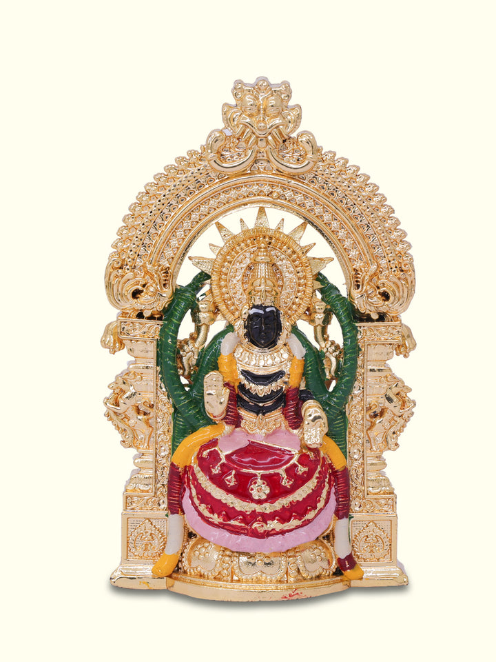 3.5" Lakshmi in Sitting position with "Arch Design" (Gold Colour )