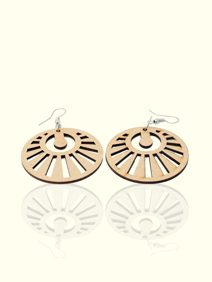 2.75" Wooden Earrings