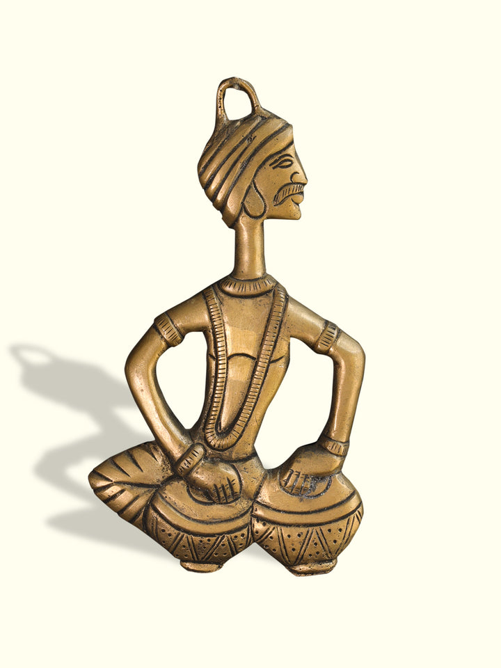 6" Man with Tabla (Brass Idol) (SKU number needed)