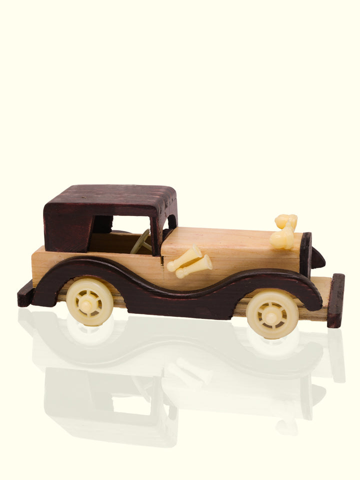 7.5" Wide Handcrafted Wooden Car Toy for Kids