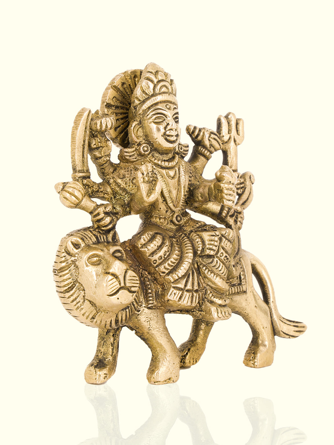 3” Brass  Antique Durga Idol