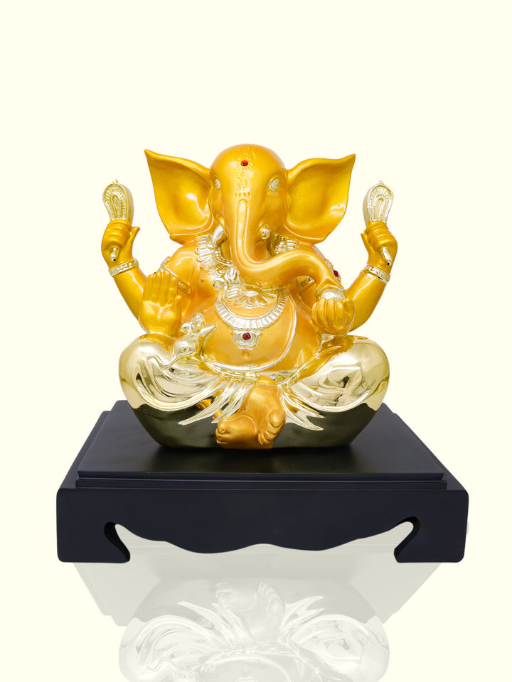 10.5" Ganapathy in Sitting Position (Yellow Colour)