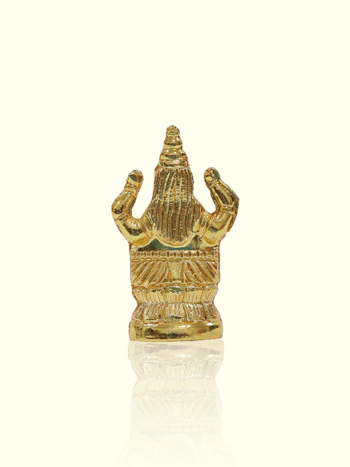 1.5" Brass Gold Lakshmi Idol