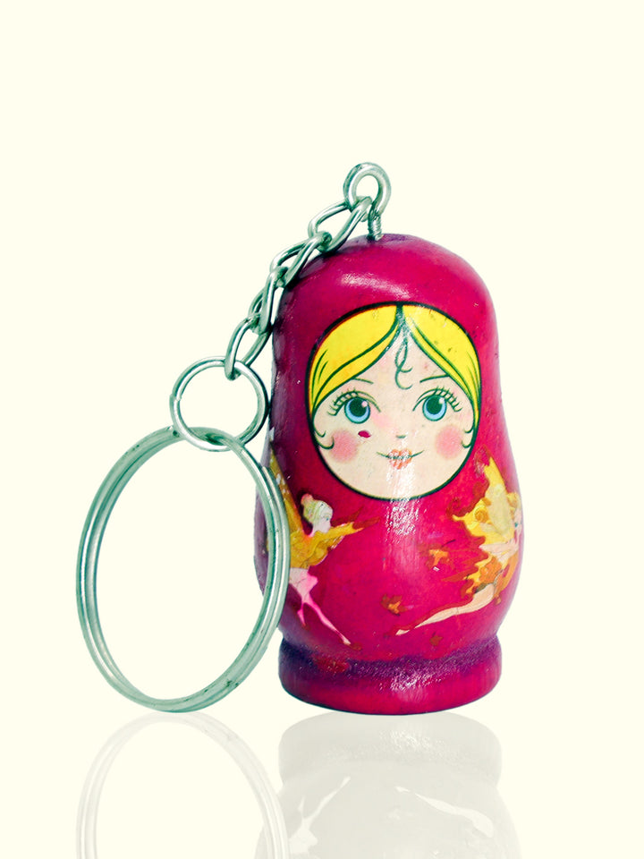 3.75" Matryoshka Wooden Key Chain