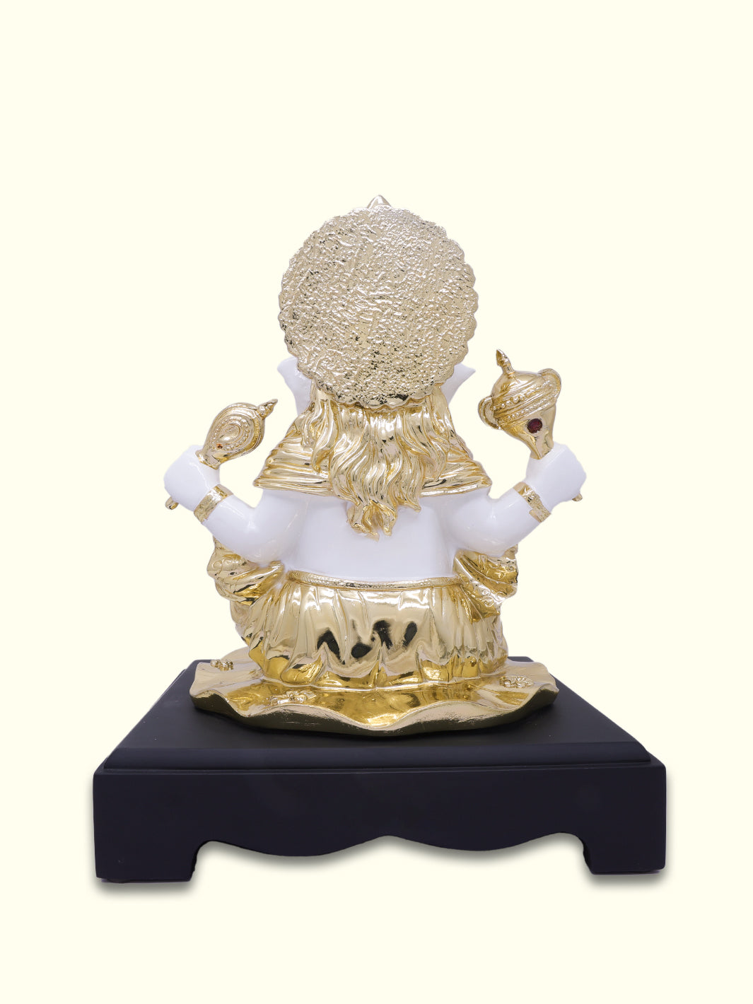 11.5" Ganapathy (White with Gold Colour)