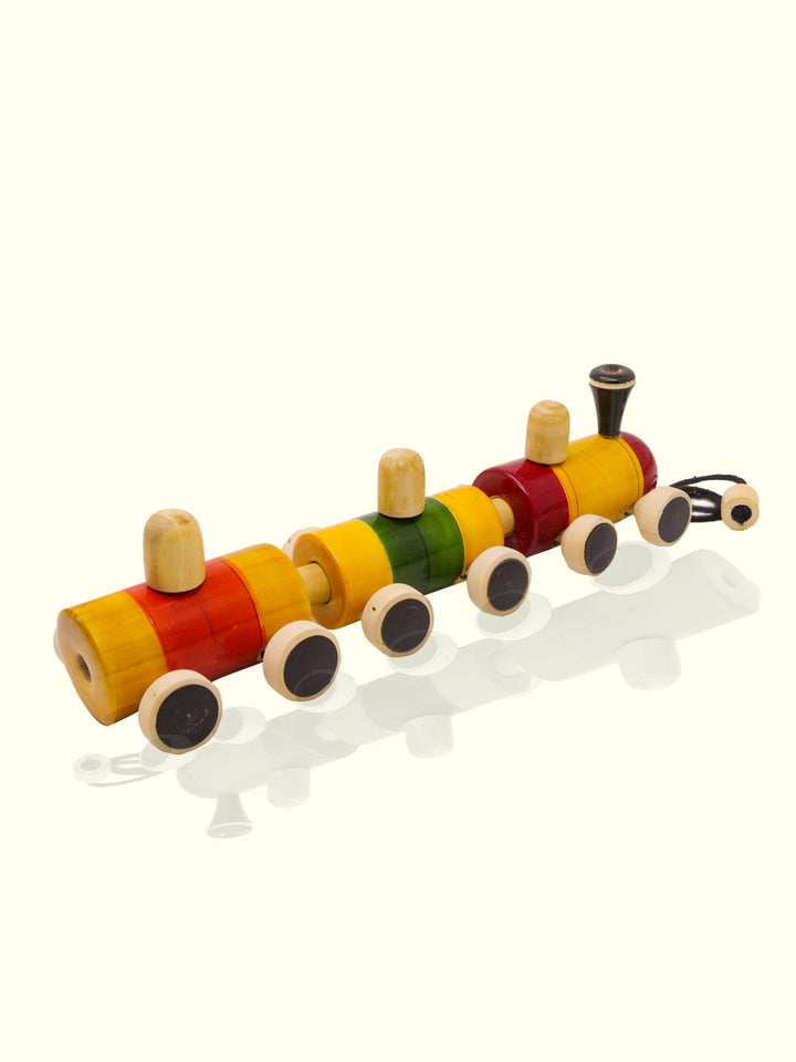 10.5" Wide Wooden Train Toy for Kids and Home Decoration