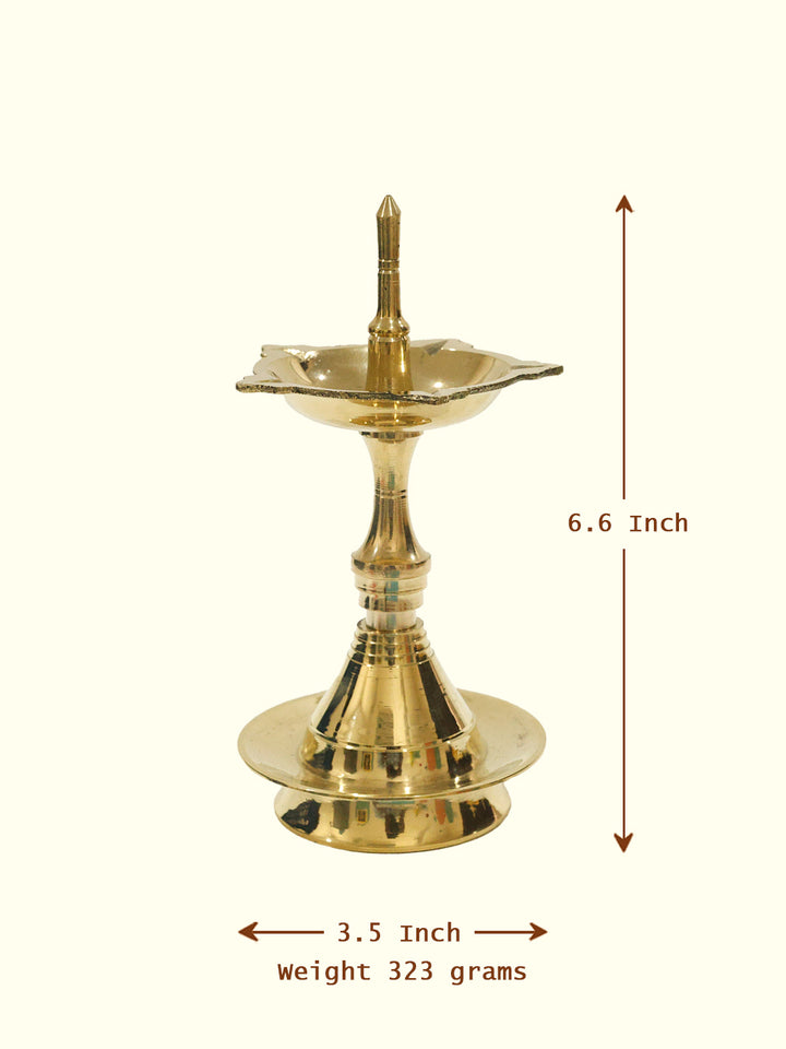 6.6" Brass Udupi Kuthu Vilakku