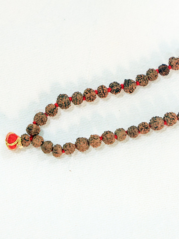 Rudraksha Mala (0 Size Each Beads) (Sacred 108-Bead)