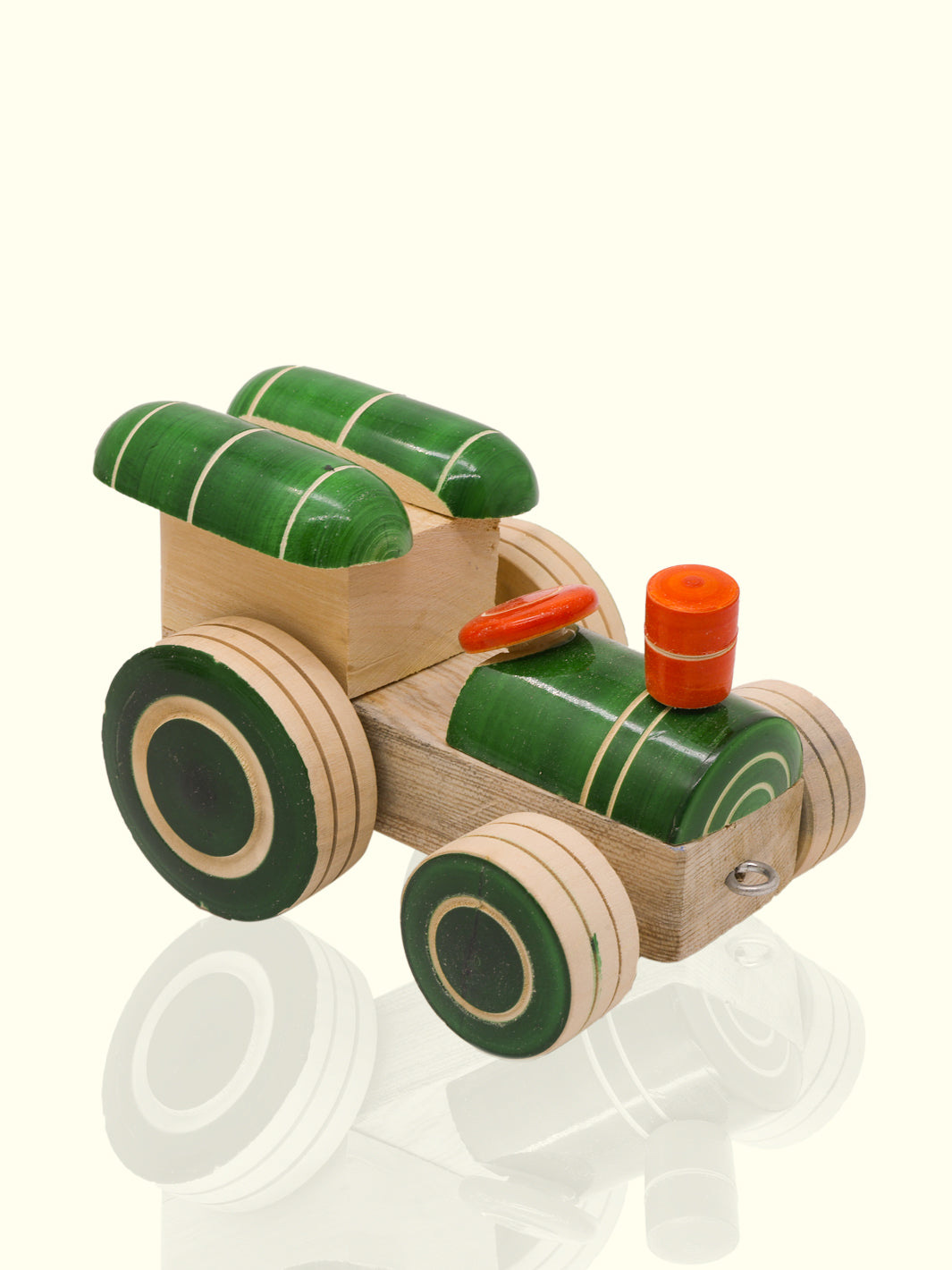 5" Wide Wooden Tractor Toy for Kids