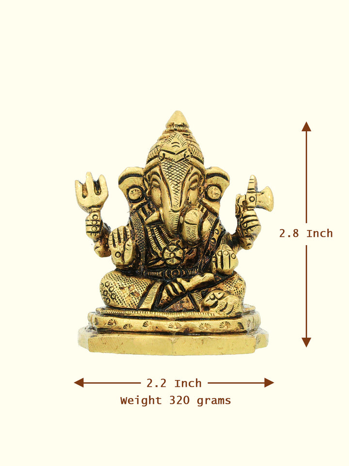 2.8" Brass Ganesh Idol