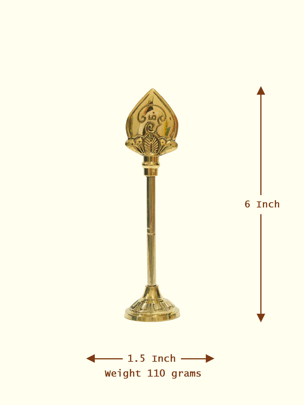 6" Brass Vel Stand