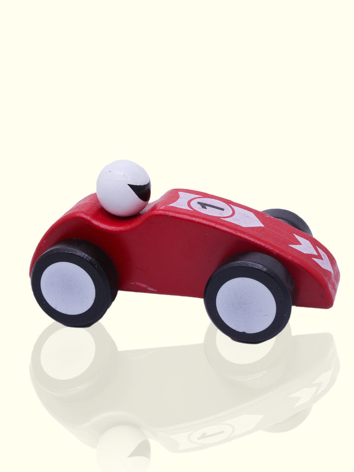 5.5" Wide Wooden Race Car Toy