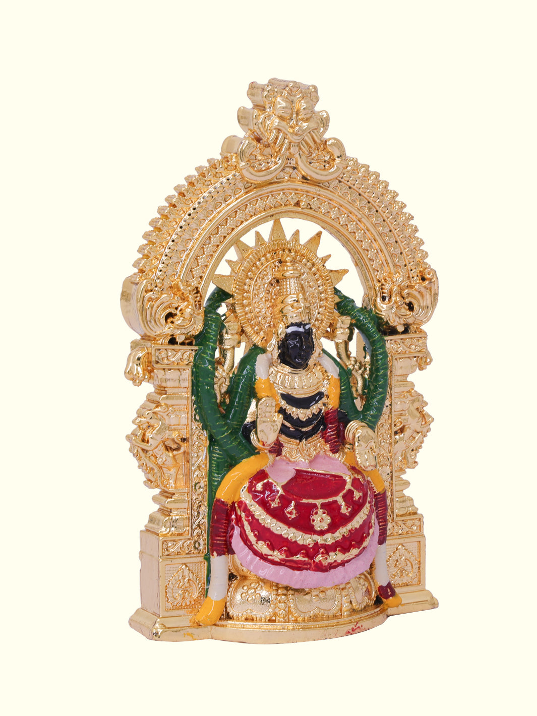 3.5" Lakshmi in Sitting position with "Arch Design" (Gold Colour )