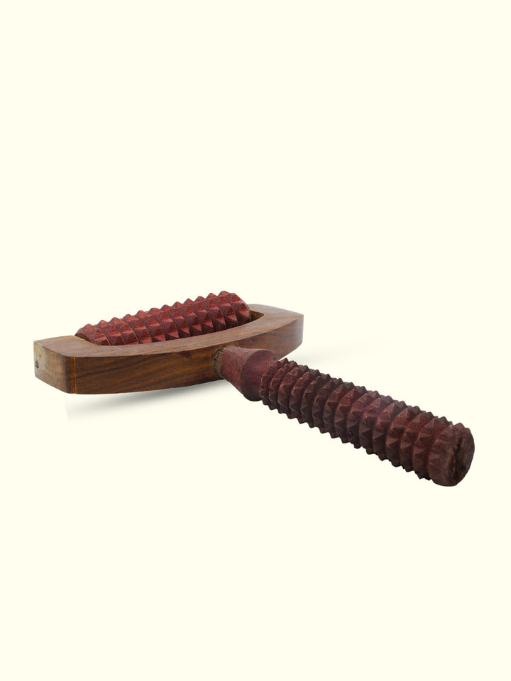 8" Wooden Hand Roller and Body Massager