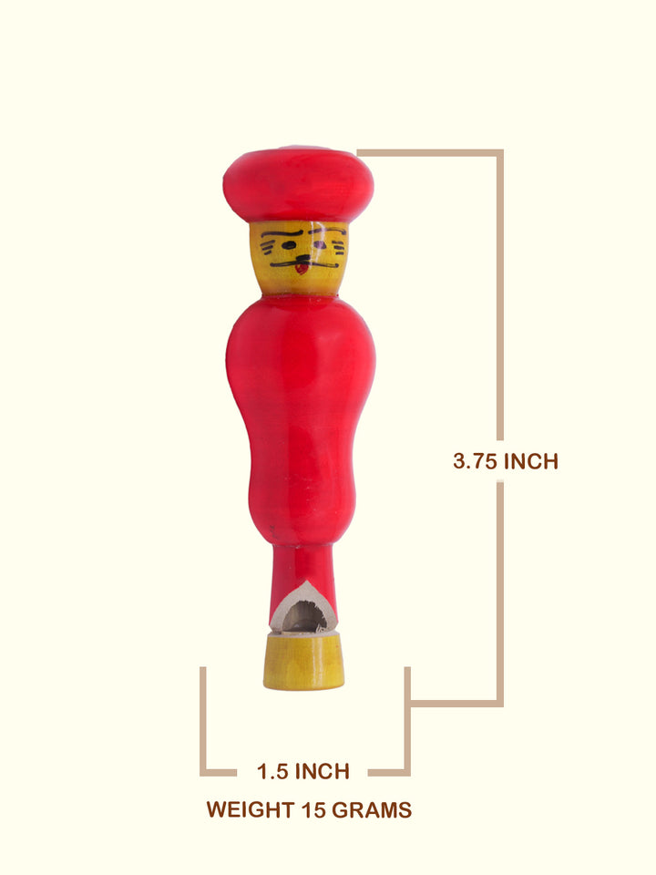 3.75" Indian Wooden Peg Doll (Male)