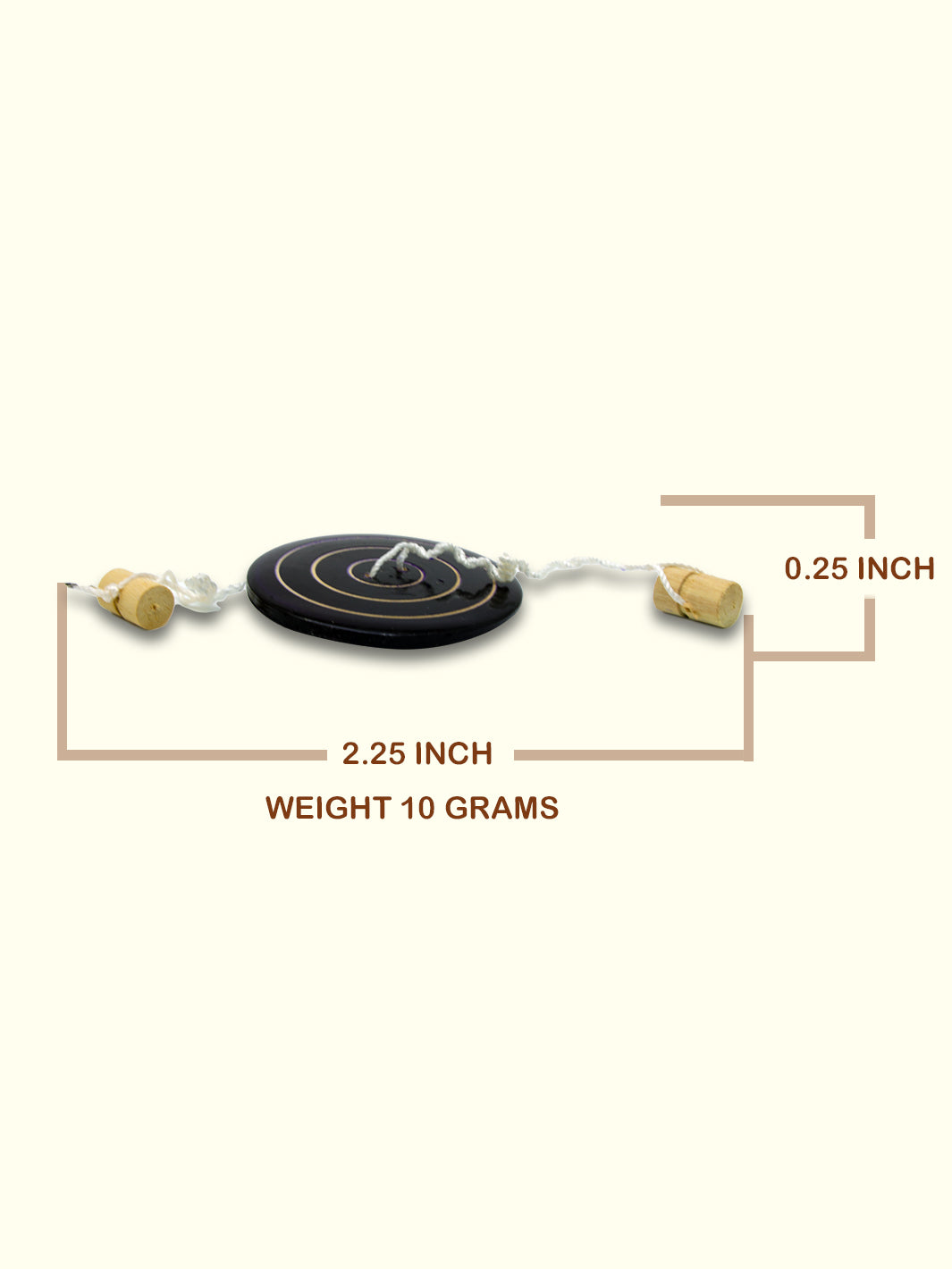 2.25" வைட் வுடன் ஸ்பின்னிங் யோ யோ டாய்