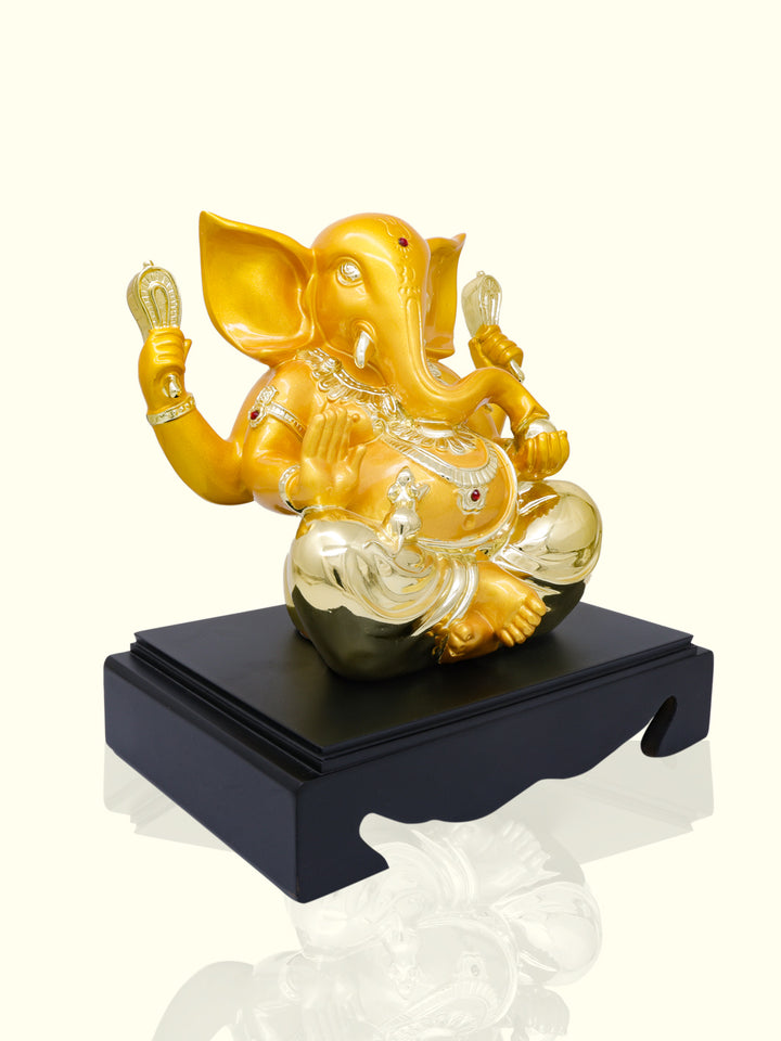 10.5" Ganapathy in Sitting Position (Yellow Colour)