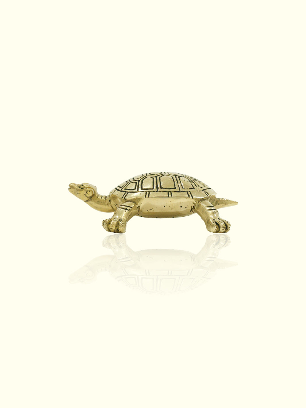 1.8" Brass Tortoise Idol