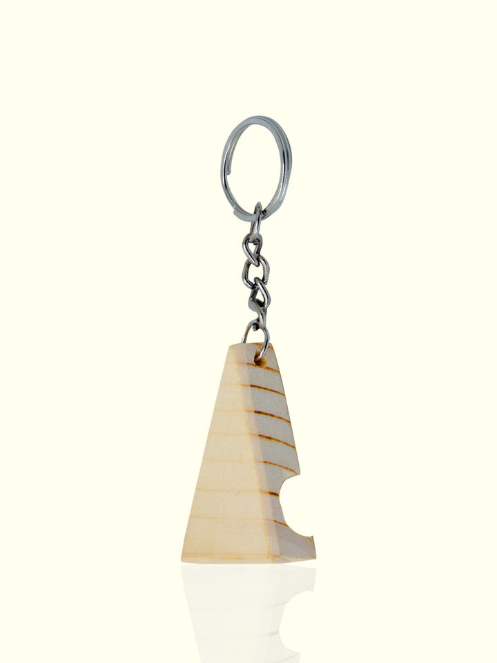 4" Wooden Keychain