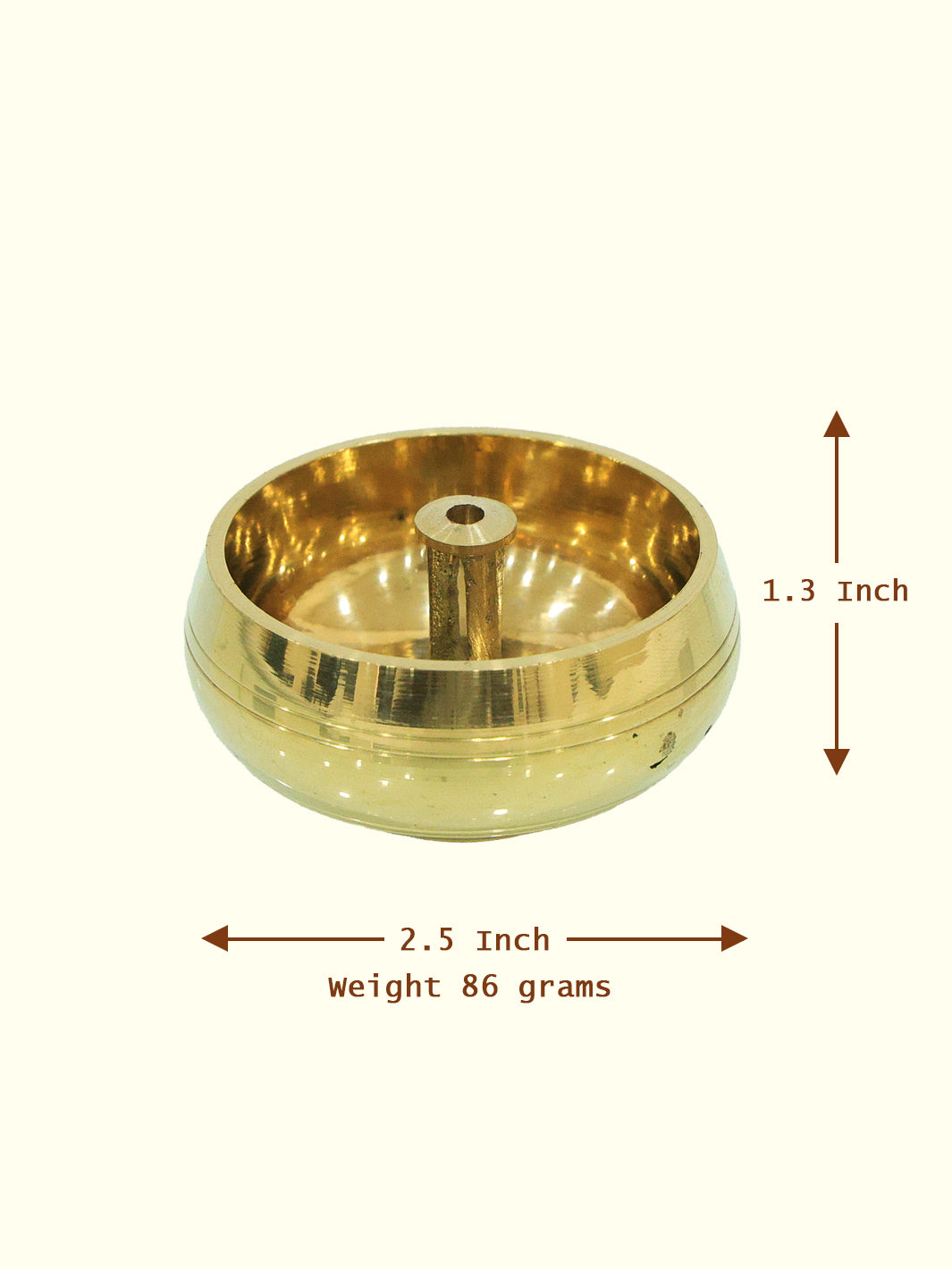 2.5" Brass Kubera Pyali