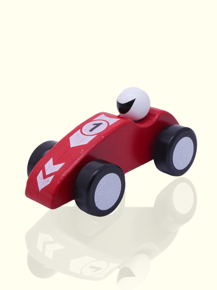 5.5" Wide Wooden Race Car Toy