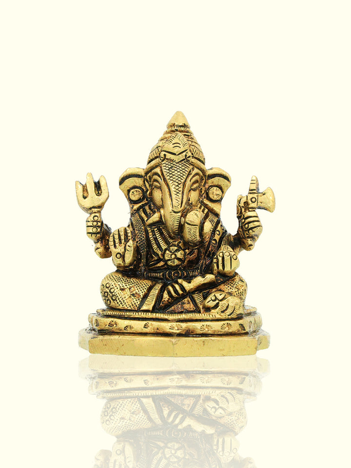 2.8" Brass Ganesh Idol