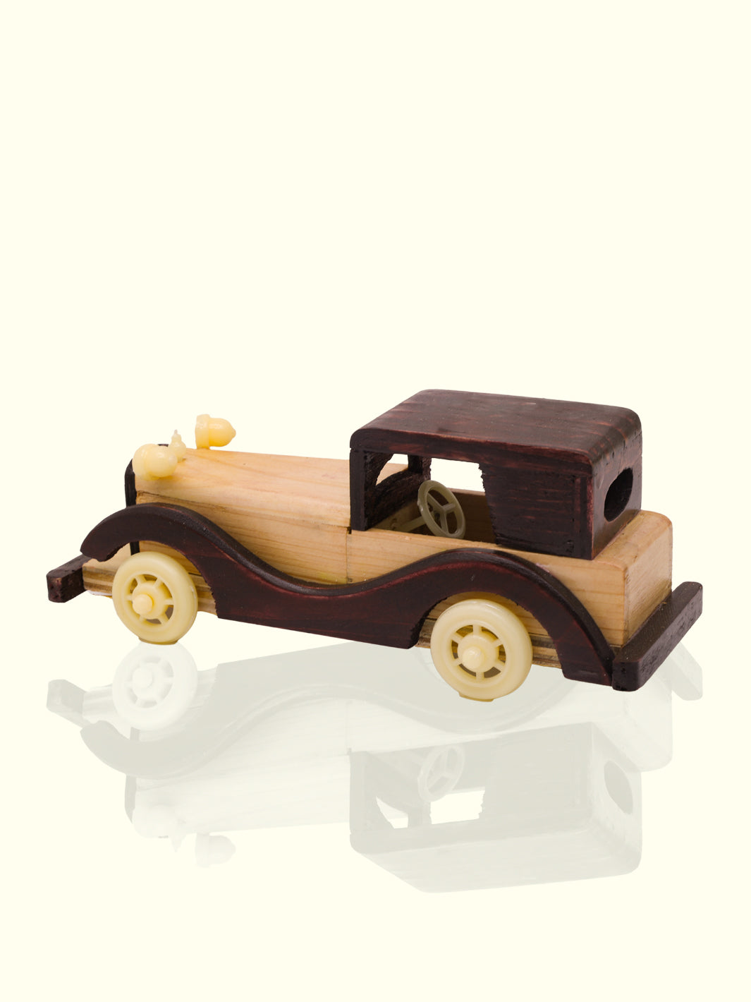 7.5" Wide Handcrafted Wooden Car Toy for Kids