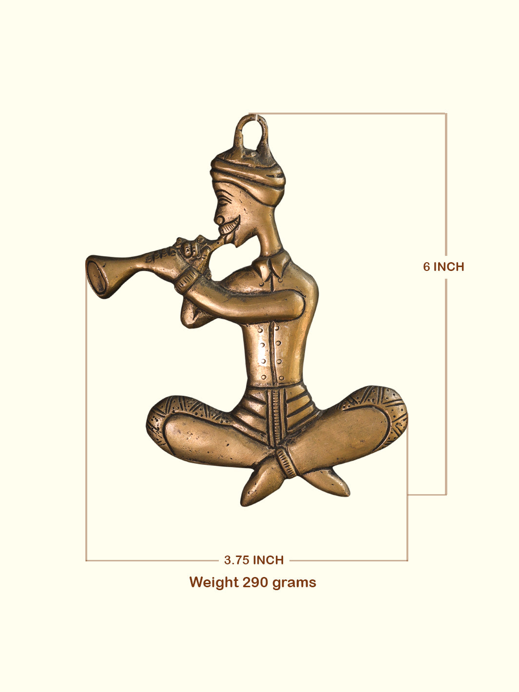 6" Man Playing Music Instrument (Brass)