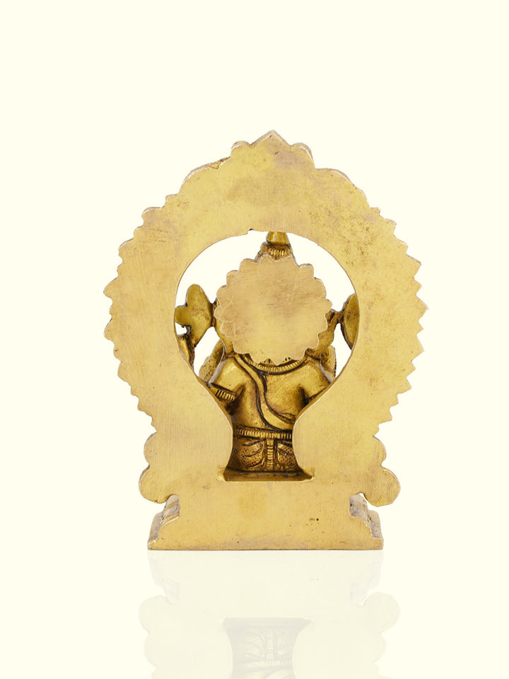 4" Brass Ganesh Shrine Idol