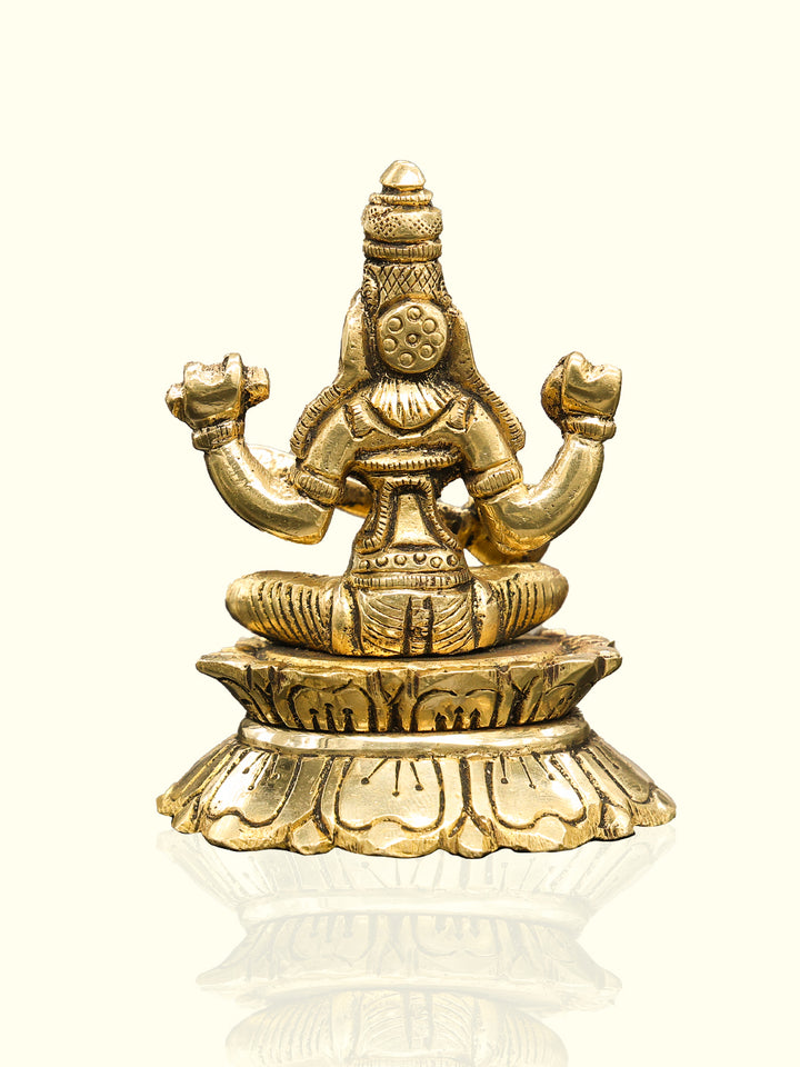 3.5" Brass Saraswathi Idol