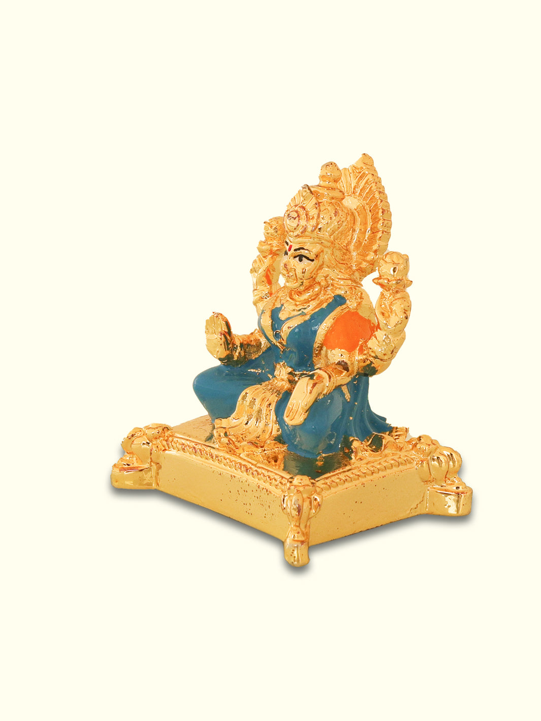 2.25" Lakshmi Devi with Blue Sari