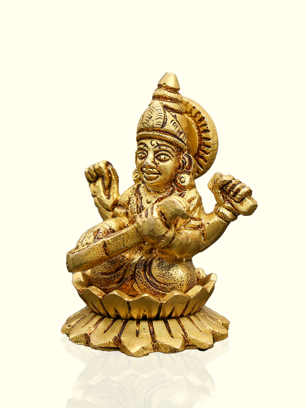 2.5" Brass Saraswathi Idol