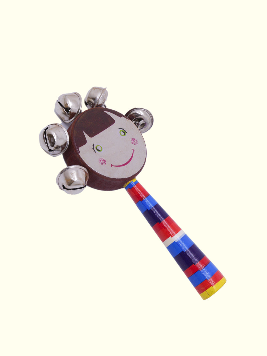 3.5" Wooden Rattle Toy for Infants