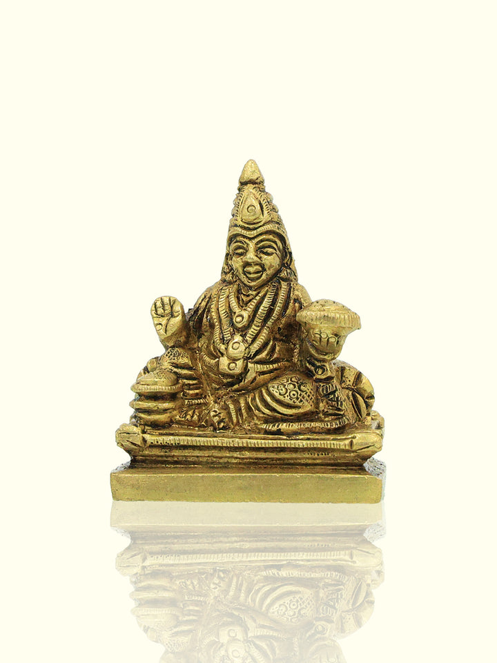 2.2" Brass Kubera Idol