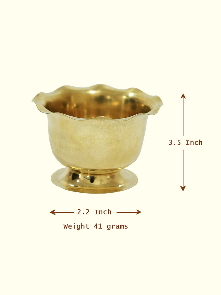 2.2" Brass Chandan Cup