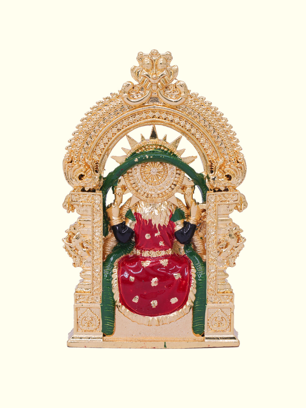 3.5" Lakshmi in Sitting position with "Arch Design" (Gold Colour )