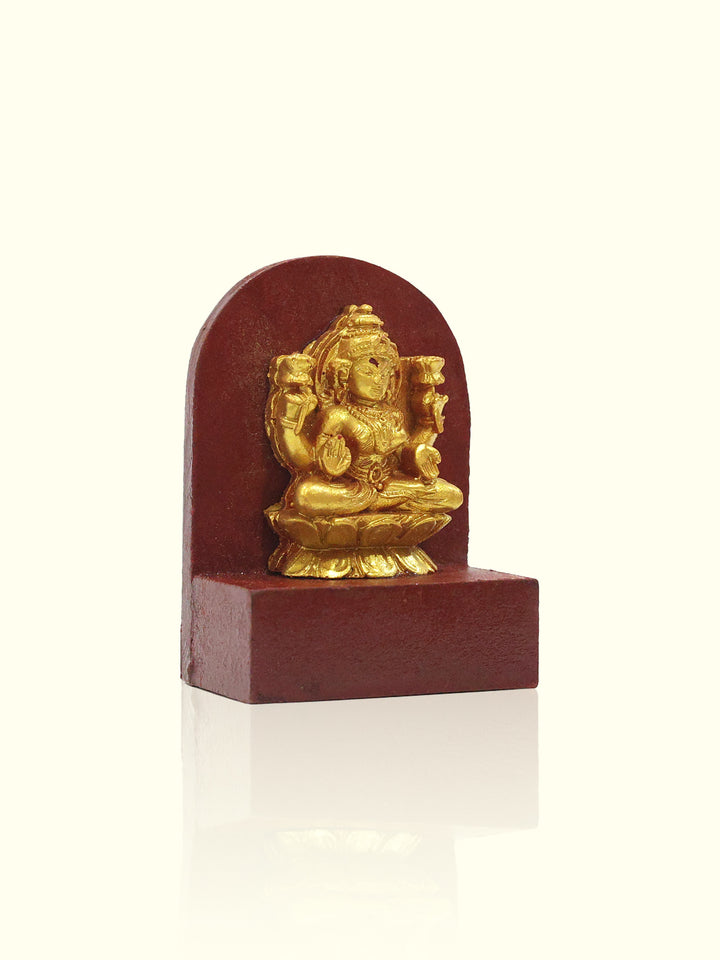 2.8" Wooden Base Lakshmi