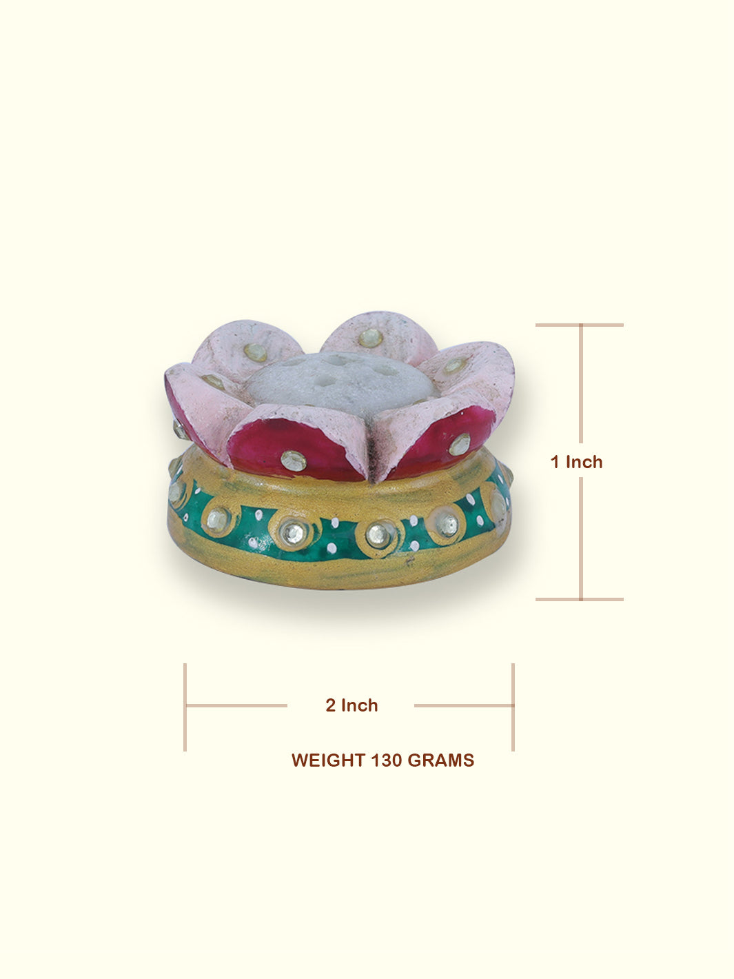 2" Lotus Agarbatti Stand (Marble)