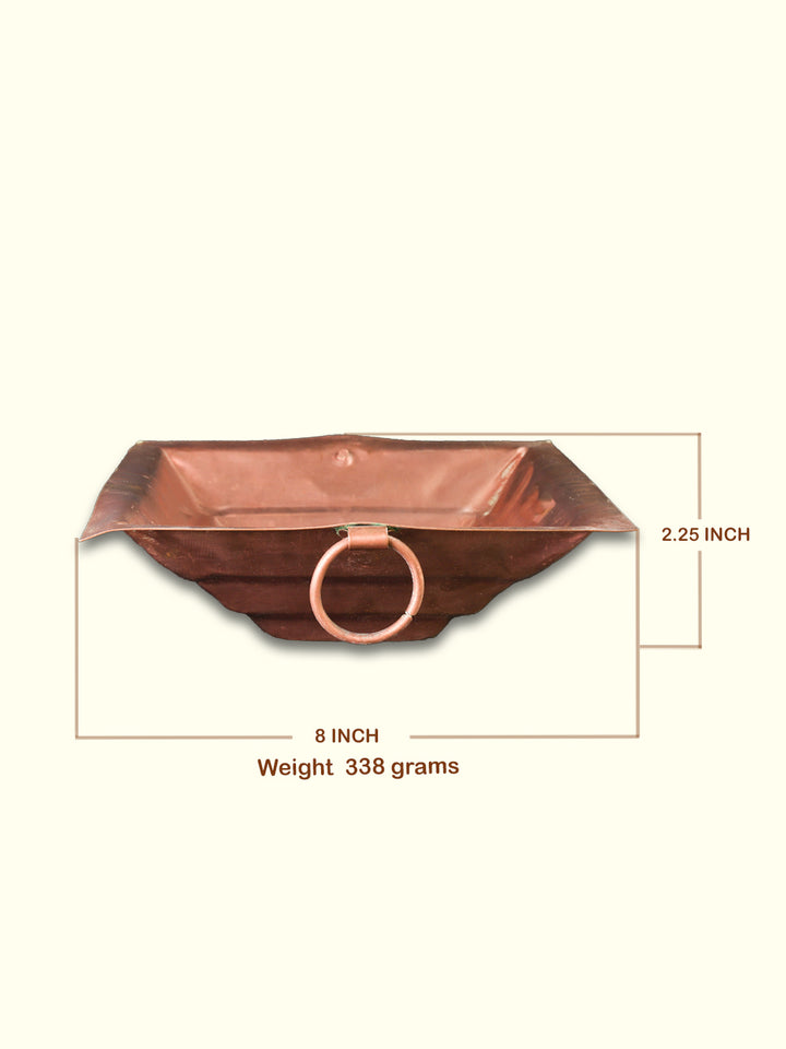 8" Wide Copper Yagya Kund