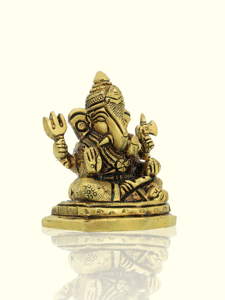 2.8" Brass Ganesh Idol