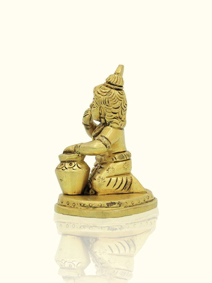 3.5" Brass Bala Krishna