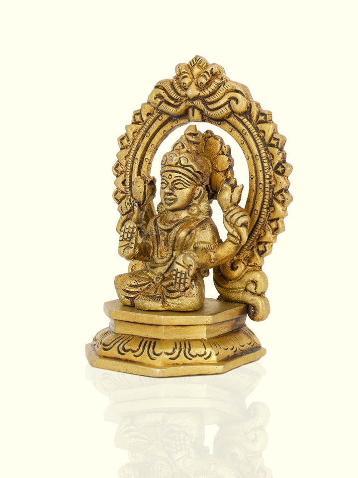 4" Brass Lakshmi Idol