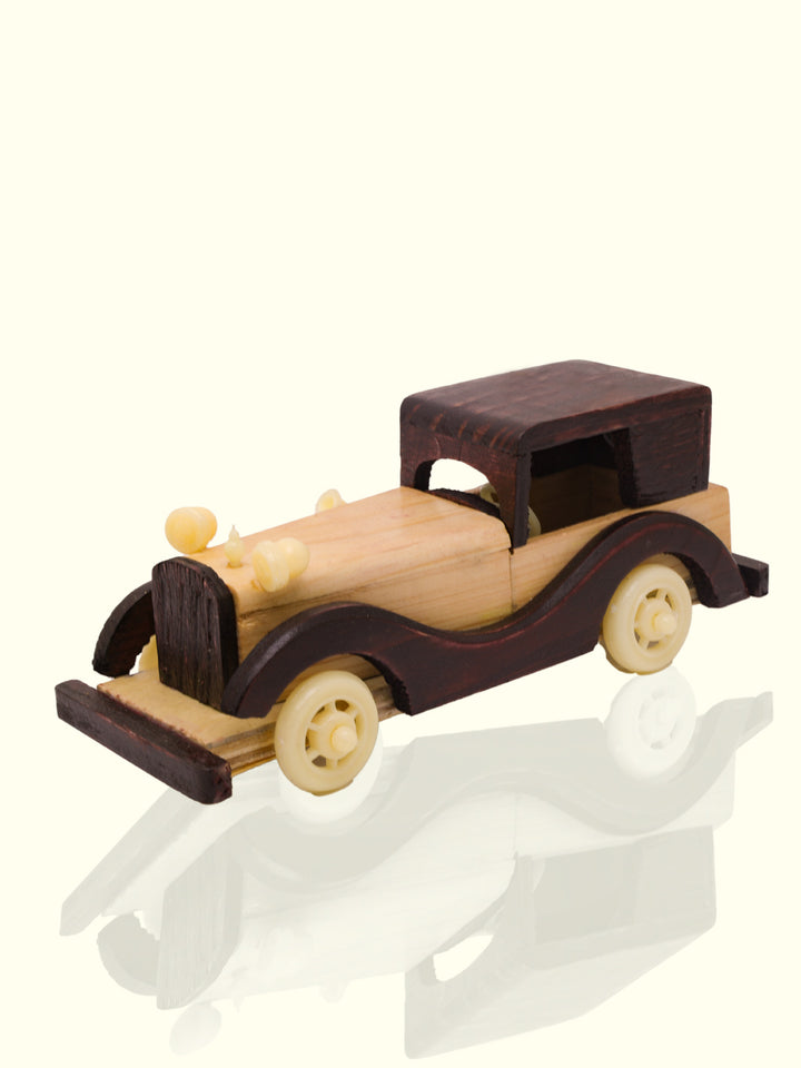 7.5" Wide Handcrafted Wooden Car Toy for Kids