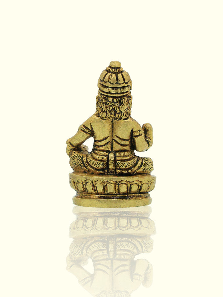 2.2" Brass Kubera Idol