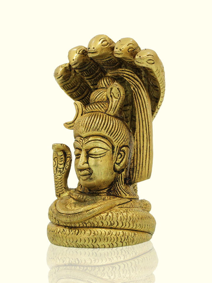 3.8" Brass Sivan with Nagam