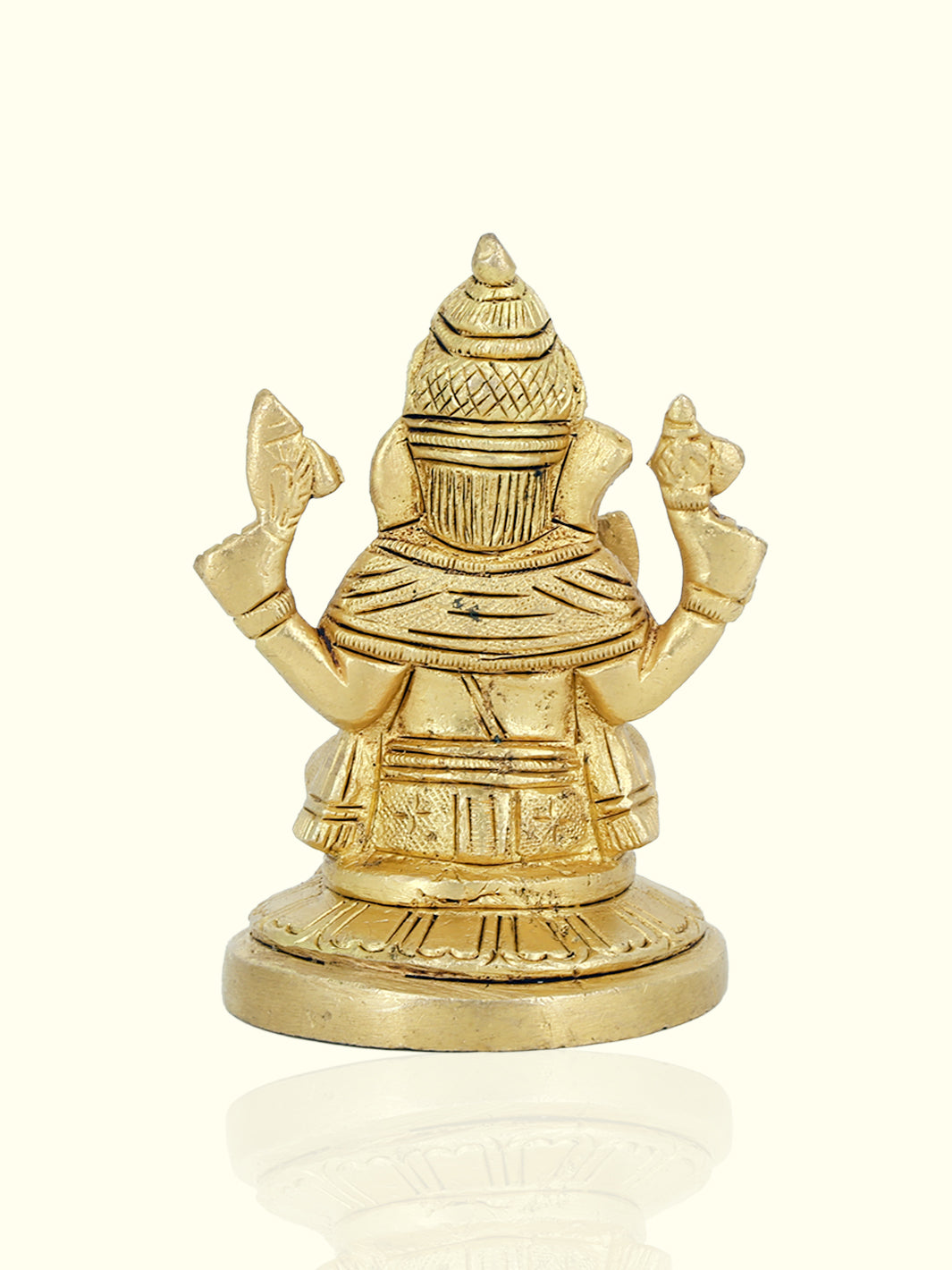 3.5”  Brass Round Base Ganesh