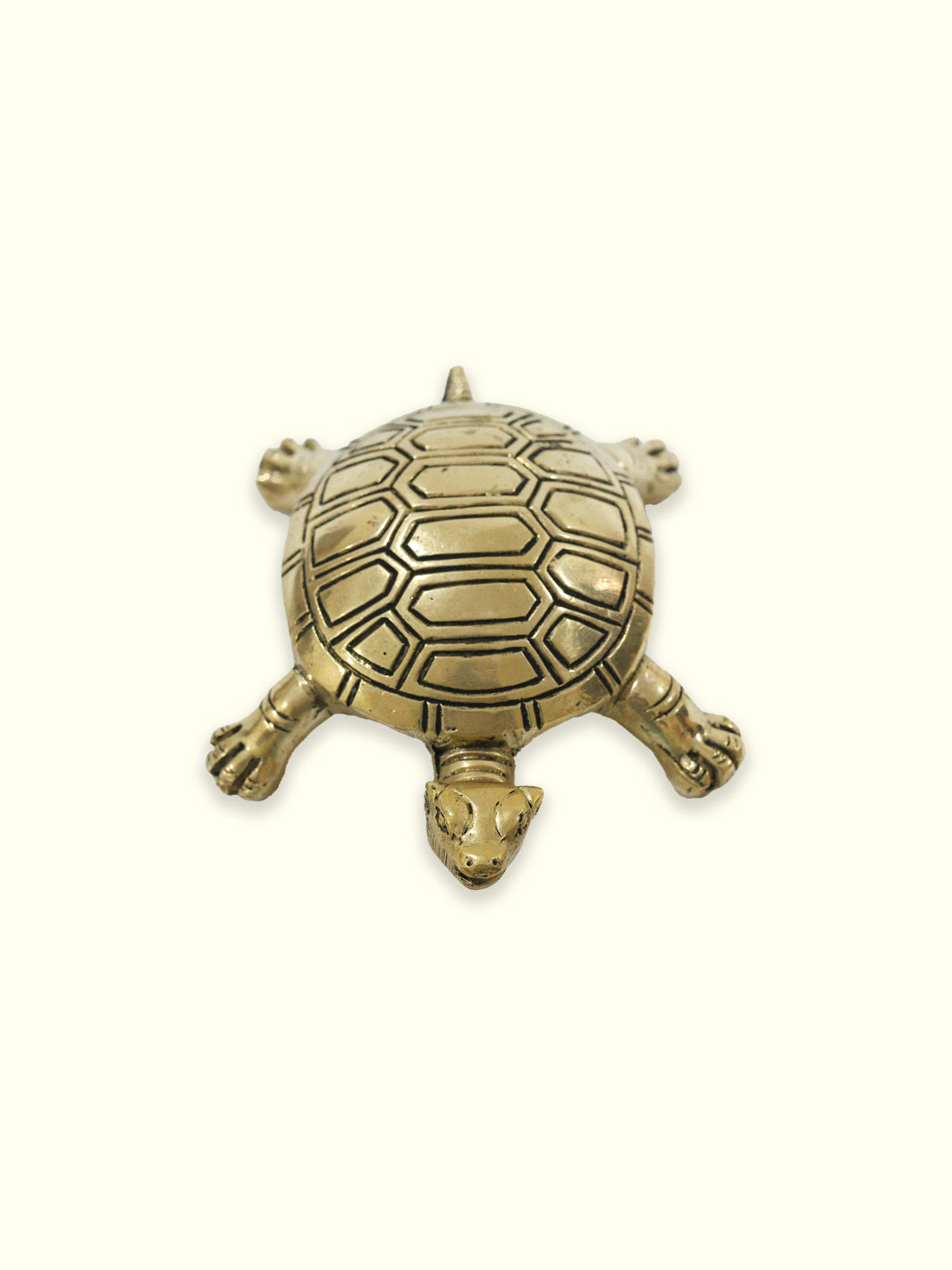 1.8" Brass Tortoise Idol